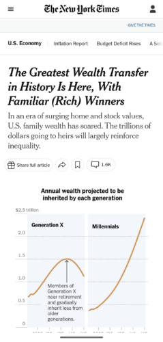 The Greatest Wealth Transfer in History Is Here, With Familiar (Rich) Winners