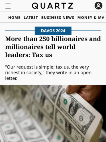 More than 250 billionaires and millionaires tell world leaders: Tax us