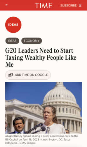 G20 leaders need to start taxing wealthy people like me